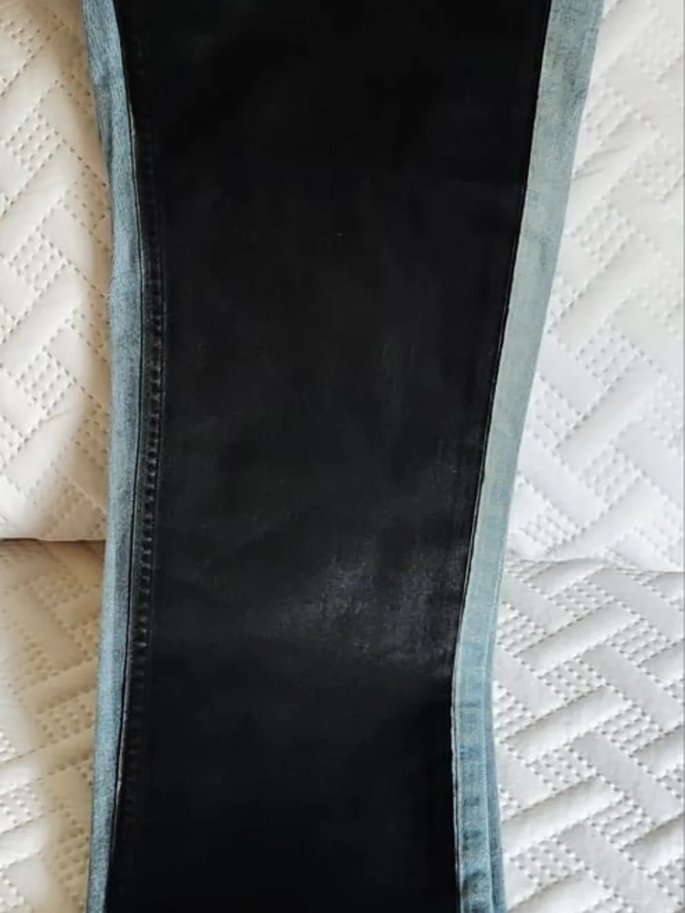 BLK DNM Men’s Light Blue to Black Dip-Dye Skinny Jeans
